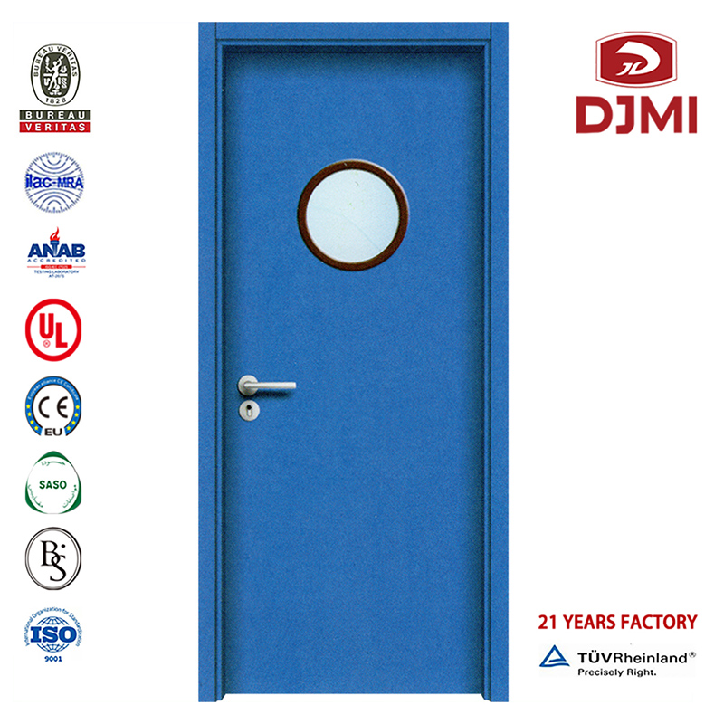 Нови настройки Прост дизайн Дървена болница Производител на интериорни врати Hpl Китайска фабрика Дървена интериорна двойна болн...