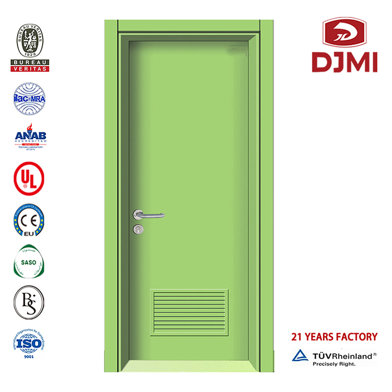 Евтини меламинови фурнировани двойно отворени врати за операционна болница Дървена врата по поръчка Производител на 6 панелни о...