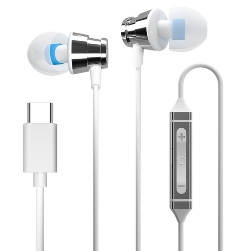 HIFI слушалки за слушалки със супер стерео звук тип C Кабелни слушалки за Huawei Xiao Samsung