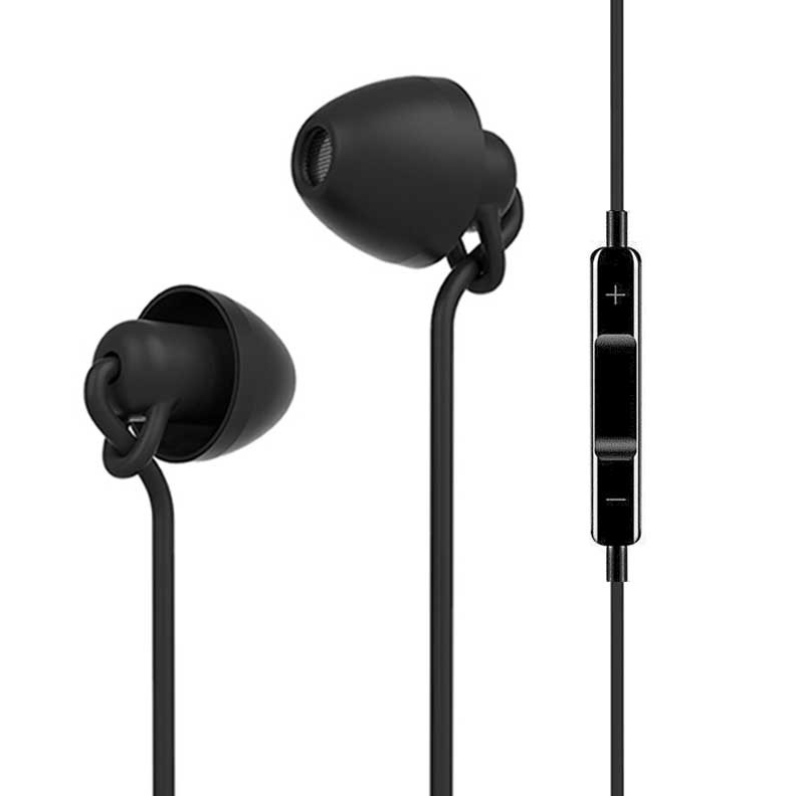 Слушалки за премахване на шума Кабелни слушалки за сън Цели силиконови слушалки за сън