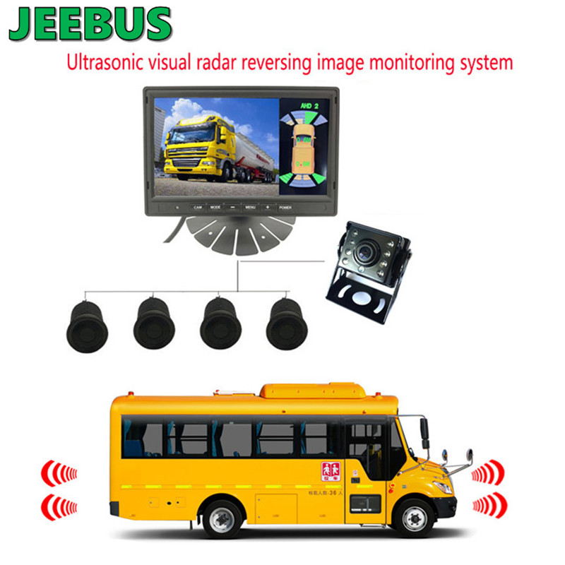 Ултразвукова цифрова визуална радарна система за наблюдение на сензора за паркиране за автобус за камиони