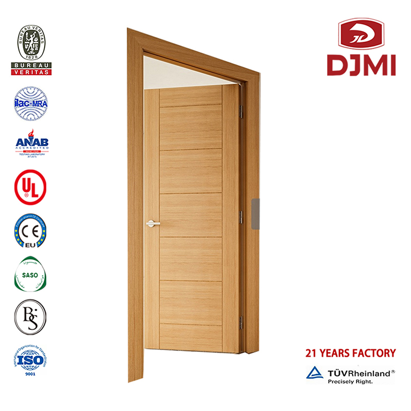 Нови настройки в хотел 1-часова дървена врата с противопожарна врата Китайска фабрика Входна съпротивителна врата на хотел 60 мин...