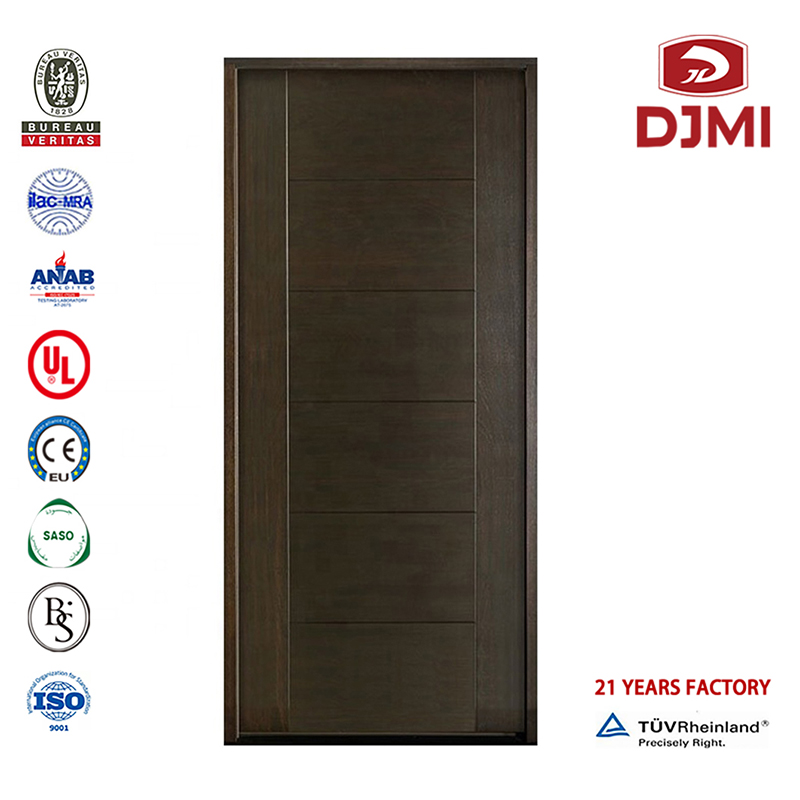 Персонализирани Ul 90 минути En1634 Звукоизолирани дървени врати с пожарна класификация за хотел Нови настройки Фурнир Единични врат...