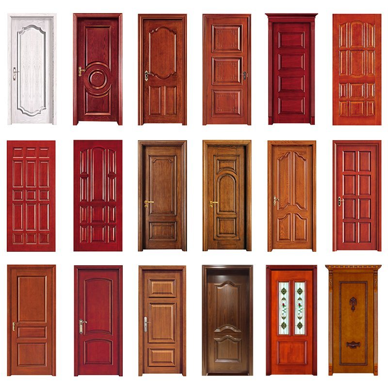 Удавен Swing Teak Simple Solid World Door Chines Factory Design Tik Wood Основно Вход Carving Style Doors Устойчивост на проста дървена врата високо качество удобни па...