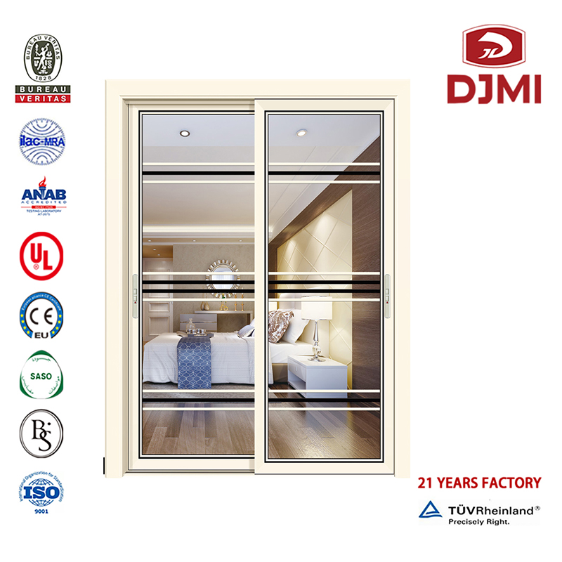 Професионални врати Вътрешен двор Плъзгащи се във френски стил Дървени зърна Алуминиева решетка за врати Нов прозорец и плъзгащ...