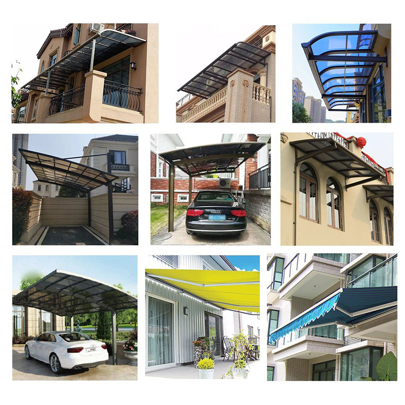 Потребителски за врати и тераси Commercial Polycarborat Canopy Multifuncal Gazebo High Snow Load Carports Canopy Professional Outdoor Shed Villa Carport with Arched Roof Pall Carports Canopy