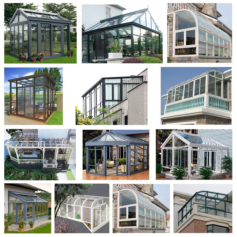 Персонал по поръчка Sun Temered Glass House Balcony Sunsom New Design Sun Room House Tempered Glass Best Seler Sunroom Brande New Sunshade Aluminum Patio Room