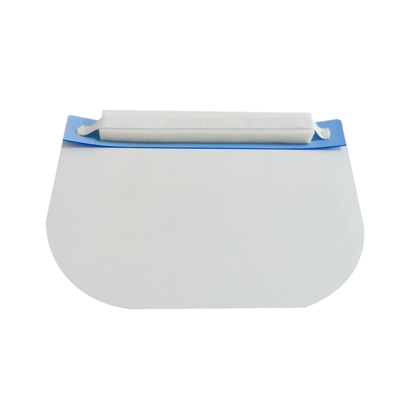 EN166 Потребителски прозрачен защитен щит за лица с ясен визорен щит без мъгла с гъба