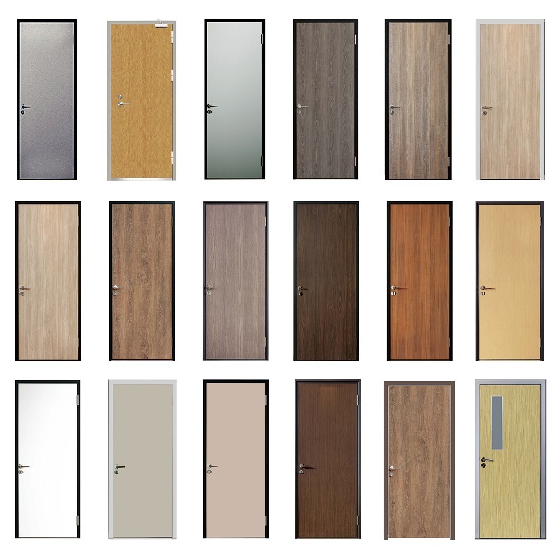 Mdf Modern Melamine Wooden Designs Sunmica Flush Door Moulded New Settings Интериорна позиция Съвременни дървени врати за гореща продажба Mdf Hdf Panel Melamine Board Китайск...