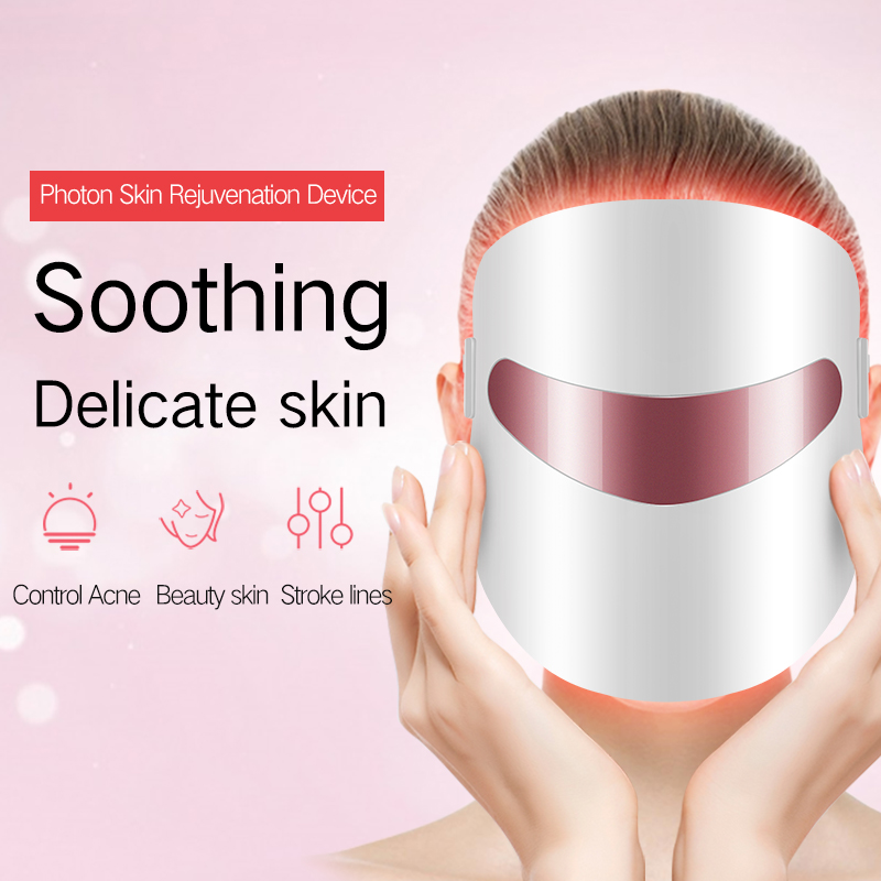 Корея дизайн LED PDT Beauty Face Mask Професионален салон за красота 3 Цвят Фотон PDT Червен LED LED LIGHT терапия за красота