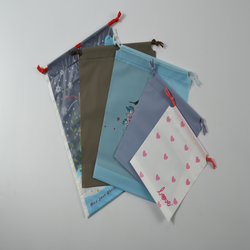 ЕВА Картуун печат Козметична чанта Dravstring Makeup Bag Жени Пътуване грим Обувки Съхраняващи Торби