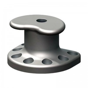 Печено желязо, единично/двойно горчиво болард Желязно закрепване на базата за делфини