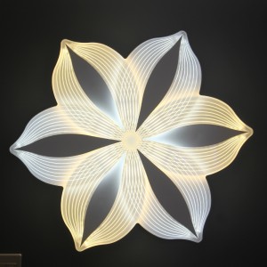 оловна таванска лампа Стилен PC капак с ултравиолетова устойчивост и антижълтеникава