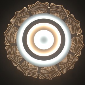 оловна таванска лампа Стилен PC капак с ултравиолетова устойчивост и антижълтеникава