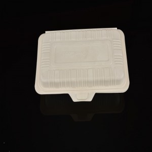 Висококачествена компостируема биоразградима кутия за обяд от царевично нишесте