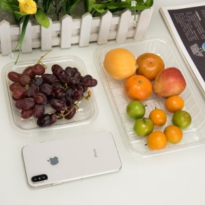 Висока прозрачност екологосъобразен пластмасов контейнер за плодове