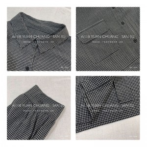 Loose-fitting sign Minimalist Stylish Casual Solid color Printed color памук и лен, които са по поръчка 15609 Ризи