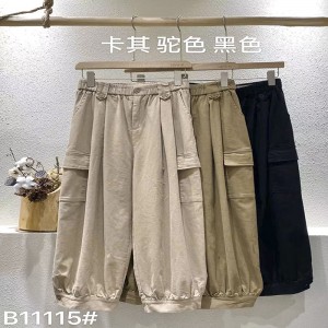 Свободните дамски панталони, които са пригодени за всякакви поводи, най-удобният обикновен памучен лен стил 11115 стилен и свободен...