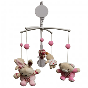 Музикален мобилен - мечка и заек