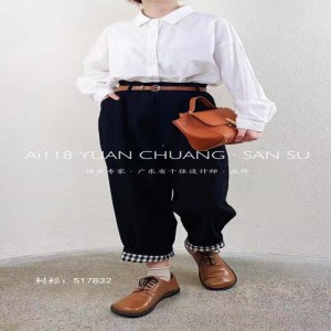 Свободно монтиран дизайн минималист стилист каскаден твърд цвят Striped Проверено с голям размер 17832 Lose Shirt