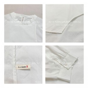 Loose- using sign Minimalist Stylish Casual Solid color Striped Checked oversized count 1738 Кръгла яка риза