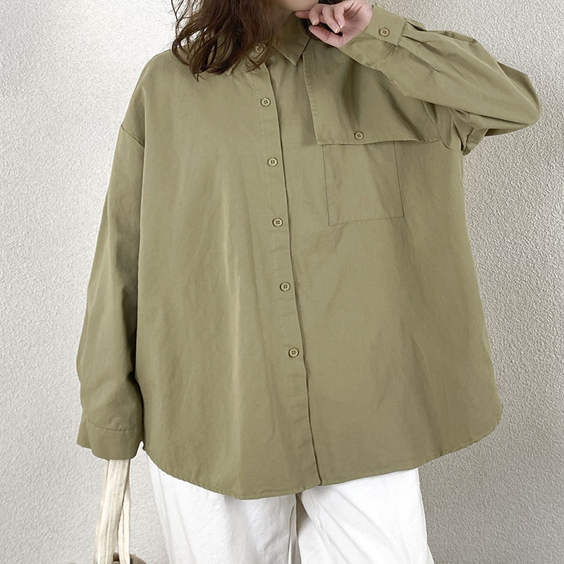 Свободно монтиран дизайн Minimalist Stylish Casual Solid color Striped Проверен за по-голям размер 1711 Lose Shirt