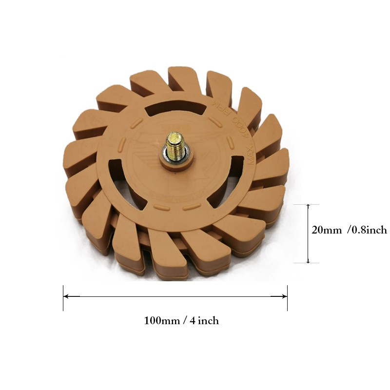 4 Инч Гумена Заличител Колело Декал Премахване на Колелото Автор тапет Керамични инструменти за почистване