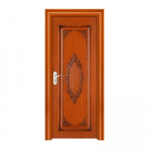 2021 Китайска дървена единична врата с интелигентни брави за предпазни врати в обработка на повърхността на боядисване във верига