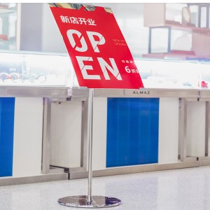 TMJ PP-557 Евтина външна плакатна ролка банерна рамка за рекламна дисплейна поставка