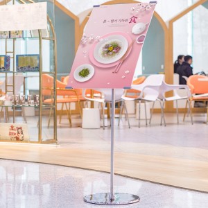 TMJ PP-557 Евтина външна плакатна ролка банерна рамка за рекламна дисплейна поставка