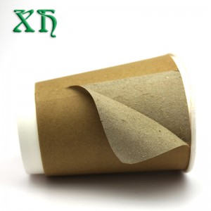 Крафт двойна стена от 12 унции Компостируеми хартиени чаши