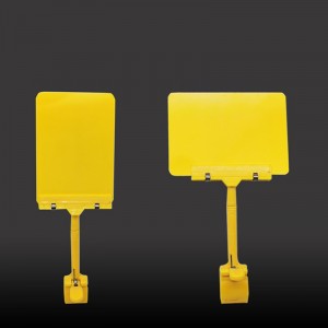 TMJ POP 038 Пластмасова прозрачна каишка Пластмасова скоба върху табелка A6 Рафт за супермаркет Акрилен държач за знаци 11X14 Държач за а...