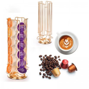 TMJ PP-582 360 степен ротатирана метална основа кафе бобови капсули станция станция за изобразяване на капсула кафе