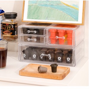 TMJ PP-586 ODM Таблица с горната прозрачна акрилна Неспресо поставка за поставка за поставка за капсула кафе