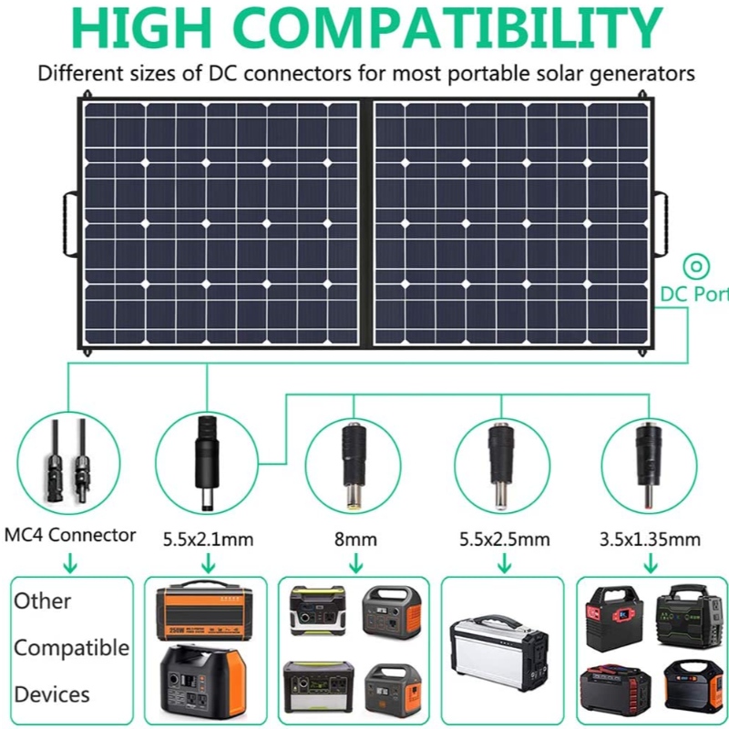 100W Слънчеви сгъваеми торбички