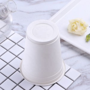 По поръчка отпечатани екологични компостируеми чаши за кафе еднократни чаши от царевично нишесте биоразградими продукти