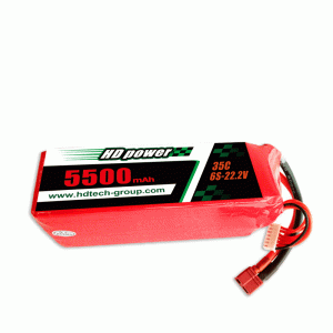 HD POWER 5500mAh 35C 6S 22.2V липо батерия