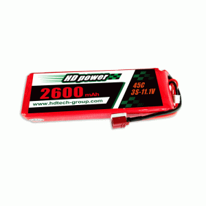 HD POWER 2600mAh 45C 3S 11.1V липоматична батерия