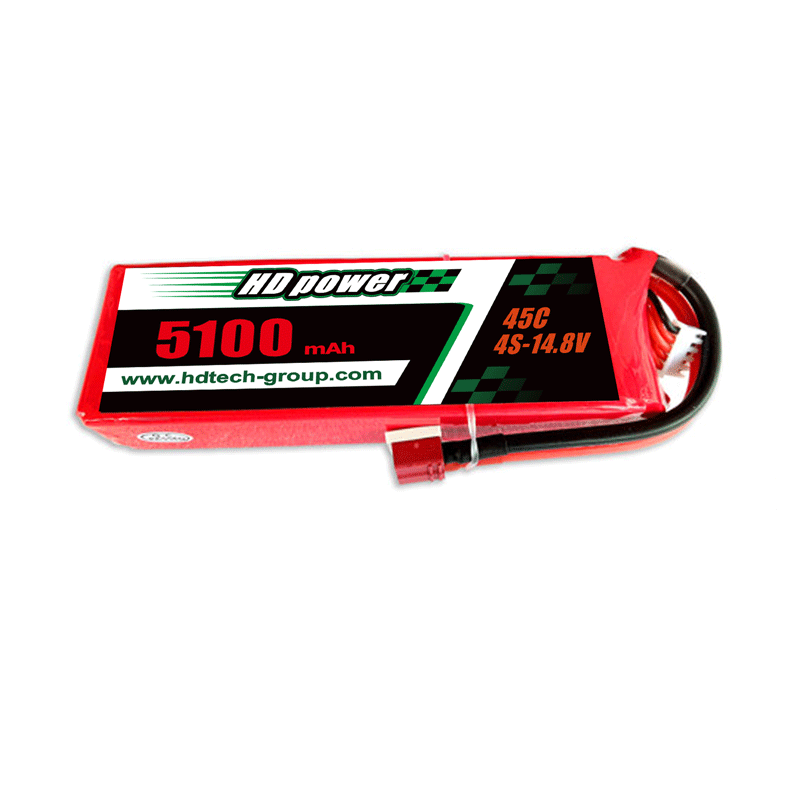 HD POWER 5100mA 45C 4S 14.8V липоматична батерия