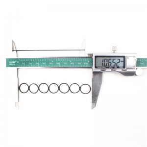 Спот на едро диаметър 0,8 инча черна еднократна високоеластична гумена лента за коса гумена лента