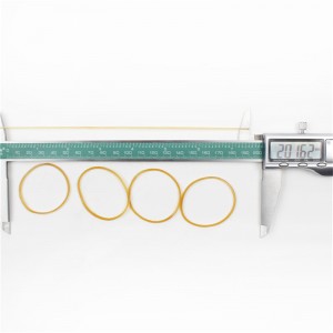 Висока еластичност против стареене жълта прозрачна гумена лента фабрика персонализируем гумен пръстен