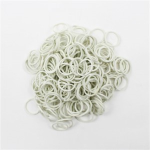 Factoty директни продажби мини бели гумени ленти с висока еластичност якост жилавост гумен пръстен за пакет за данни
