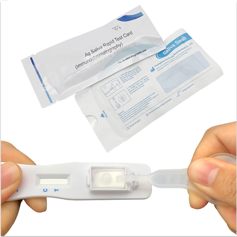 Комплект за бърз тест V-CHEK ™ 2019-nCoV Ag, лесен и прост тампон за слюнка