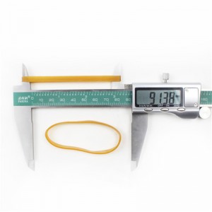 По поръчка на производителя разширена жълта прозрачна устойчива на висока температура непроменяща се индустриална гумена лента