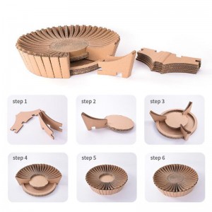 Sunflower хартиена котка надраскване гнездо