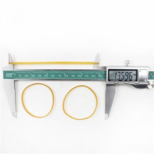 Производител-персонализиран разширен естествен жълт прозрачен издръжлив висок еластичност, свързваща гумена лента