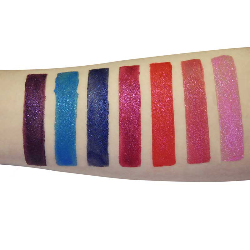 Блясък течен червило диамант водоустойчив метален lipgloss