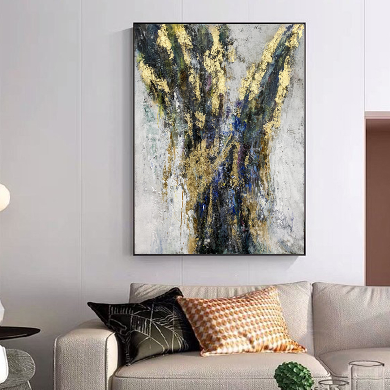Модерна абстрактна акрилна живопис платно Живопис Cuadros Abstractos на платно стена изкуство за домашен декор
