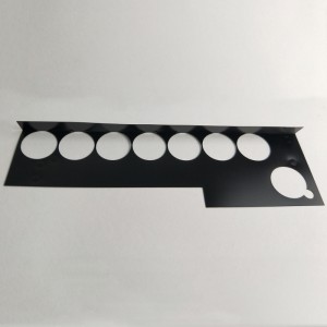 203 * 109 * 0.25mm Черна PC изолация лист, температурен устойчив и лесен за огъване Изолационен лист