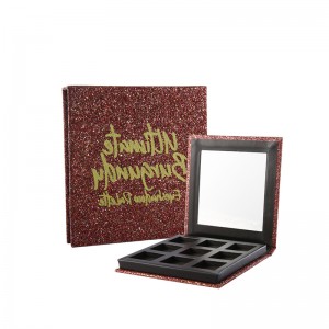 Търговия на едро красота творения блестящ розов персонализиран грим палитра частен етикет makup сенки за очила палитра